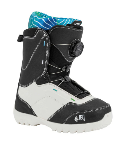 NEW!! Nitro Droid X Volcom BOA YOUTH Snowboard Boot