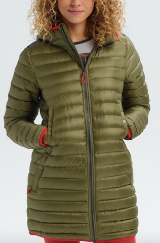 SALE Burton Evergreen Long Down Jacket Womens darksidesnowsk8life